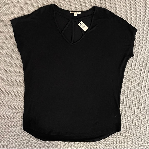 NWT Express black top with straps neck to chest - Picture 3 of 9